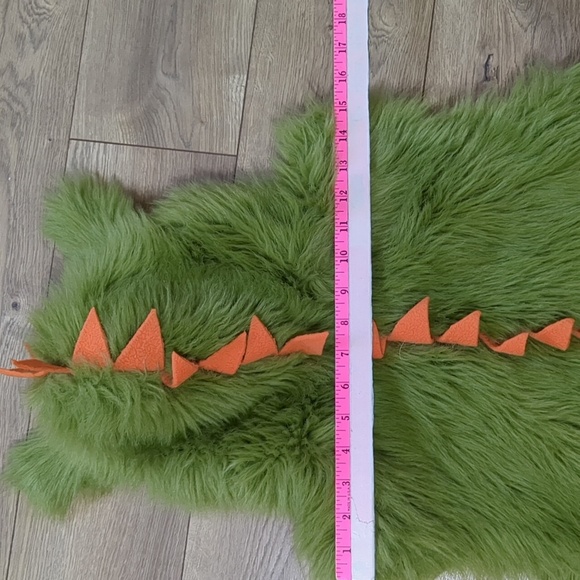 GYMBOREE Cute Fluffy Green Monster Costume Dress Up Halloween size 6-7 years - Picture 6 of 7